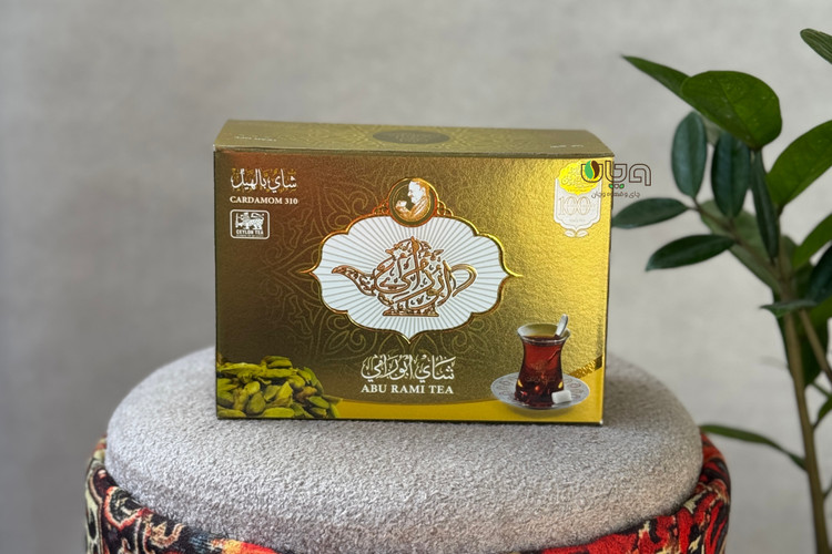 چای هل ابورامی 450 گرمی شرکت سعدالدین مزە هل خوشرنگ و باکیفیت
