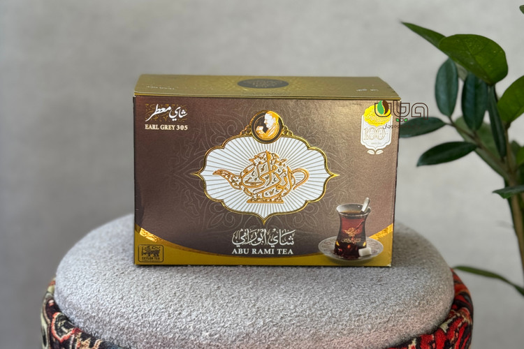 چای ابورامی معطر 450 گرمی کد 305 شرکت سعدالدین ملایم و خوشرنگ مشکی